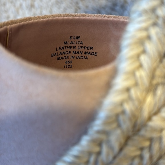 Marc Fisher Alita Platform Wedge Espadrille Sandal | Size 6.5 | Light Pink - Picture 9 of 9